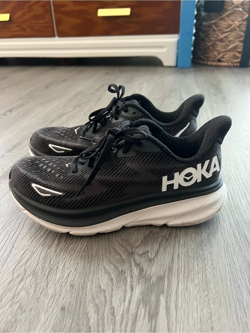 Hoka Black Athletic Running Shoes
